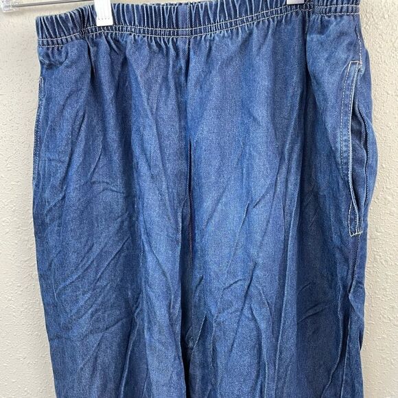 Vintage City Wear Matching Cropped Button Down Tencel Shirt and Pants EUC - Picture 6 of 7